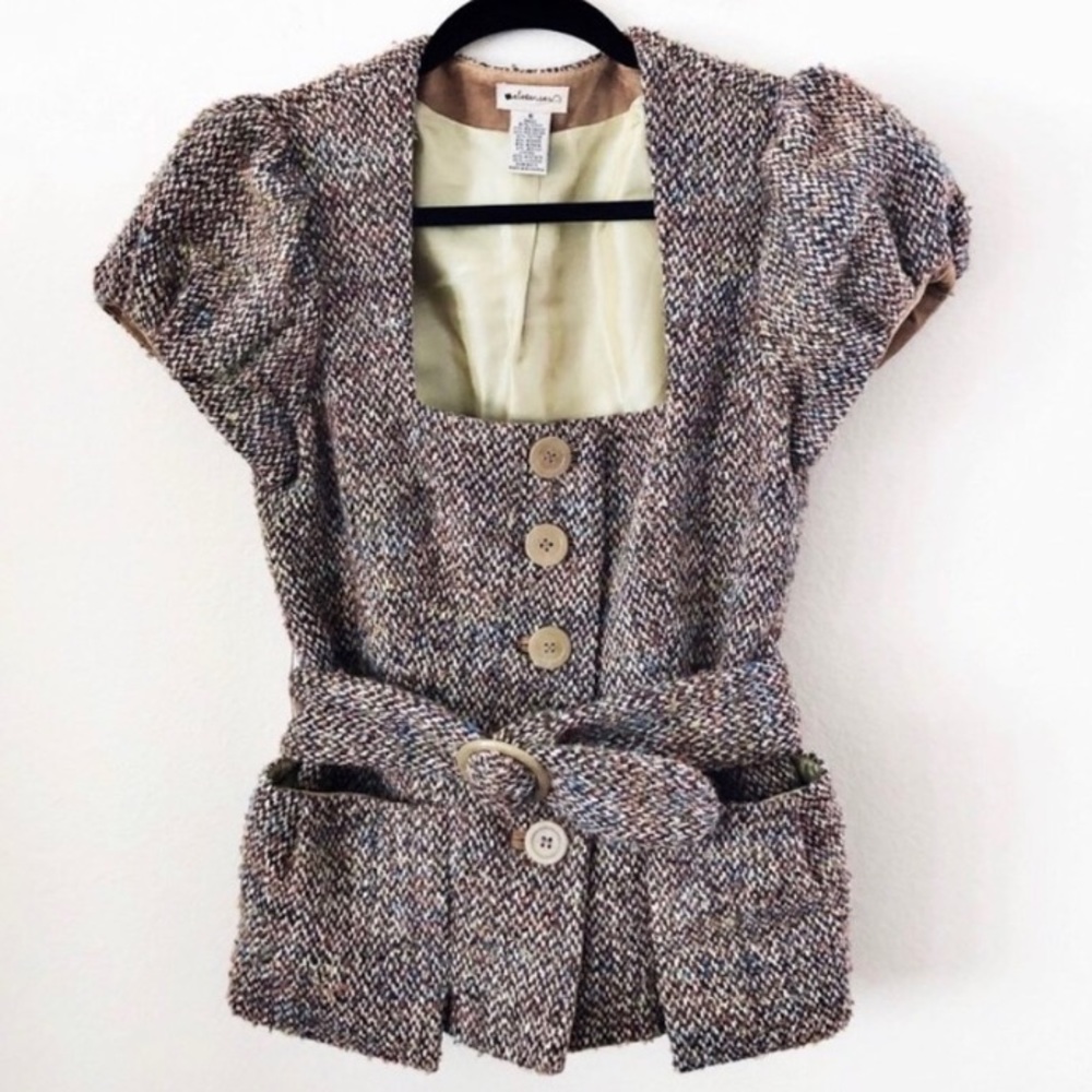 Elevenses | Woven Short Sleeve Jacket